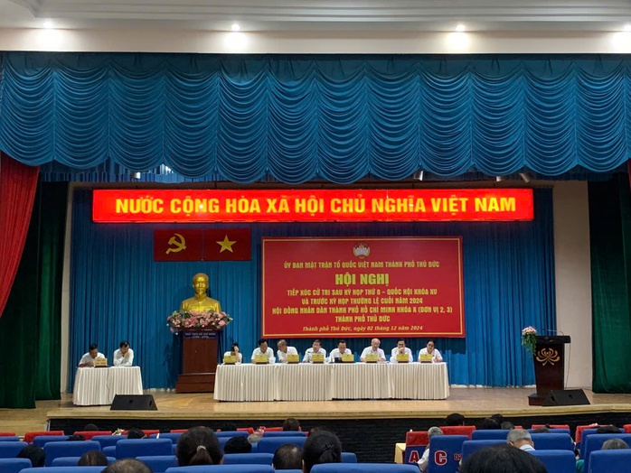 Cử tri TP Thủ Đức ủng hộ tinh gọn bộ máy- Ảnh 1. Cử tri TP Thủ Đức ủng hộ tinh gọn bộ máy- Ảnh 1.