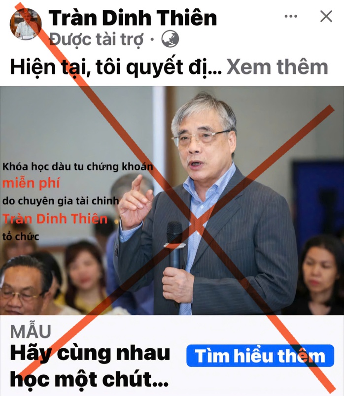 TS Trần Đình Thiên bị mạo danh mời đầu tư, bán khóa học tràn lan trên Facebook- Ảnh 1. TS Trần Đình Thiên bị mạo danh mời đầu tư, bán khóa học tràn lan trên Facebook- Ảnh 1.