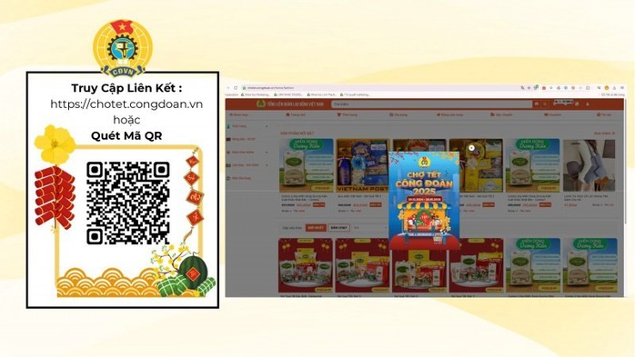 100 tỉ đồng tặng phiếu mua hàng cho đoàn viên tại Chợ Tết Công đoàn 2025- Ảnh 2. 100 tỉ đồng tặng phiếu mua hàng cho đoàn viên tại Chợ Tết Công đoàn 2025- Ảnh 2.
