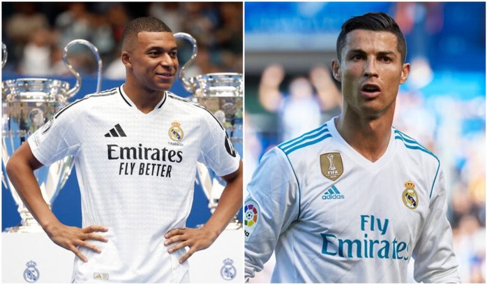 Mbappe ghi nhiều bàn hơn Ronaldo ở nửa mùa đầu tiên tại Madrid nhưng...- Ảnh 1. Mbappe ghi nhiều bàn hơn Ronaldo ở nửa mùa đầu tiên tại Madrid nhưng...- Ảnh 1.