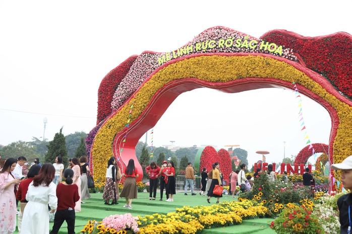 Rực rỡ Festival hoa Mê Linh - lễ hội hoa lớn nhất miền Bắc- Ảnh 6. Rực rỡ Festival hoa Mê Linh - lễ hội hoa lớn nhất miền Bắc- Ảnh 6.
