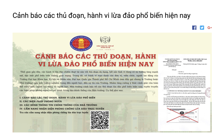 Trường ĐH Khoa học Xã hội và Nhân văn TP HCM ra khuyến cáo nóng trước Tết- Ảnh 1. Trường ĐH Khoa học Xã hội và Nhân văn TP HCM ra khuyến cáo nóng trước Tết- Ảnh 1.