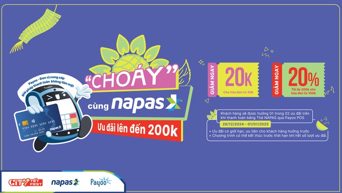 NAPAS tung loạt khuyến mãi hấp dẫn đồng hành cùng sự kiện City Tết Fest- Ảnh 1. NAPAS tung loạt khuyến mãi hấp dẫn đồng hành cùng sự kiện City Tết Fest- Ảnh 1.