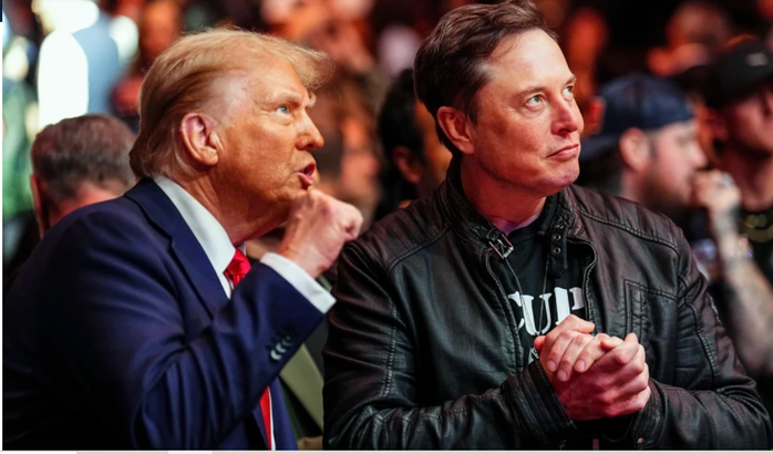 Tỉ phú Elon Musk cùng ông Donald Trump trong một sự kiện tại New York. Ảnh: NBC News Tỉ phú Elon Musk cùng ông Donald Trump trong một sự kiện tại New York. Ảnh: NBC News