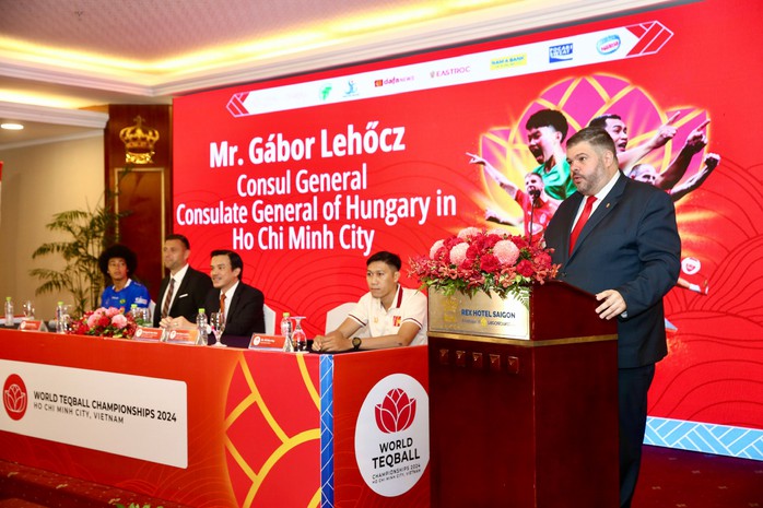 Họp báo giới thiệu Giải Vô địch Teqball thế giới 2024 tại TP HCM. Ảnh: HOÀNG TRIỀU Họp báo giới thiệu Giải Vô địch Teqball thế giới 2024 tại TP HCM. Ảnh: HOÀNG TRIỀU