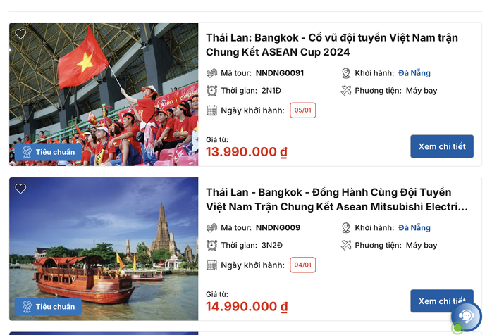 Giá tour, vé máy bay đi Thái Lan xem tuyển Việt Nam trận chung kết ASEAN Cup 2024 bao nhiêu?- Ảnh 1. Giá tour, vé máy bay đi Thái Lan xem tuyển Việt Nam trận chung kết ASEAN Cup 2024 bao nhiêu?- Ảnh 1.