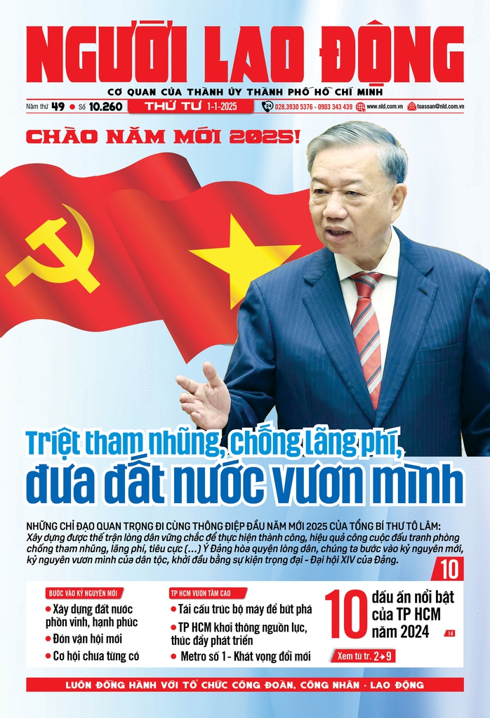 Báo in ngày 1-1: Triệt tham nhũng, chống lãng phí, đưa đất nước vươn mình- Ảnh 1. Báo in ngày 1-1: Triệt tham nhũng, chống lãng phí, đưa đất nước vươn mình- Ảnh 1.