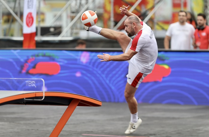Giải vô địch Teqball thế giới 2024 khai mạc ấn tượng- Ảnh 6. Giải vô địch Teqball thế giới 2024 khai mạc ấn tượng- Ảnh 6.