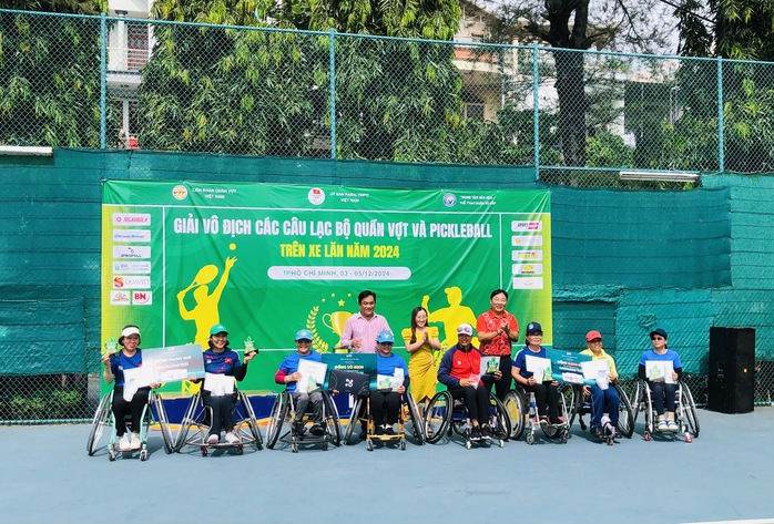 Gò Vấp-TP HCM đứng nhất Giải Vô địch các CLB Quần vợt - Pickleball xe lăn 2024- Ảnh 1. Gò Vấp-TP HCM đứng nhất Giải Vô địch các CLB Quần vợt - Pickleball xe lăn 2024- Ảnh 1.