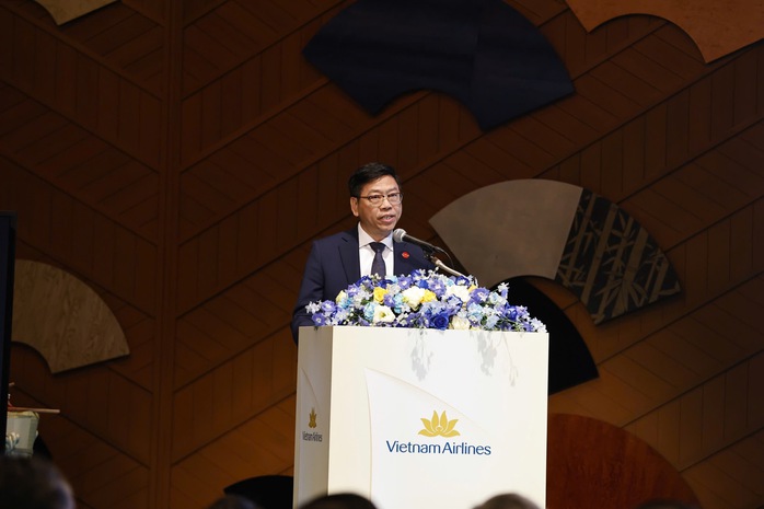Thứ trưởng Bộ Giao thông vận tải Nguyễn Xuân Sang phát biểu tại buổi lễ