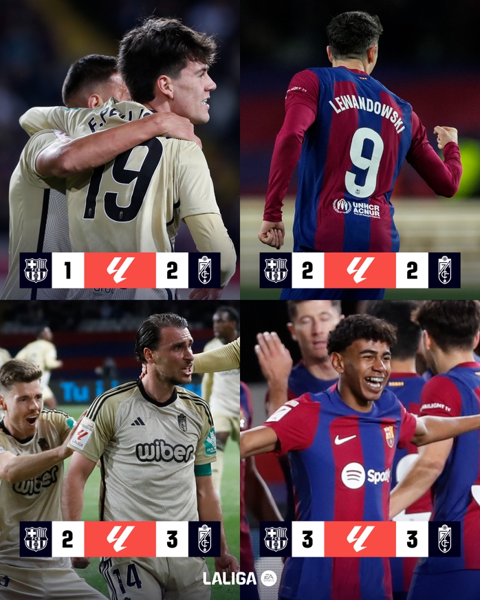 Sao mai lập cú đúp, Barcelona nhọc nhằn giữ lại 1 điểm trước Granada- Ảnh 1.