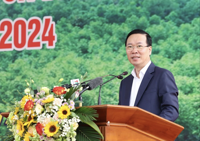 Chủ tịch nước Võ Văn Thưởng phát động Tết trồng cây "Đời đời nhớ ơn Bác Hồ"- Ảnh 1. Chủ tịch nước Võ Văn Thưởng phát động Tết trồng cây "Đời đời nhớ ơn Bác Hồ"- Ảnh 1.