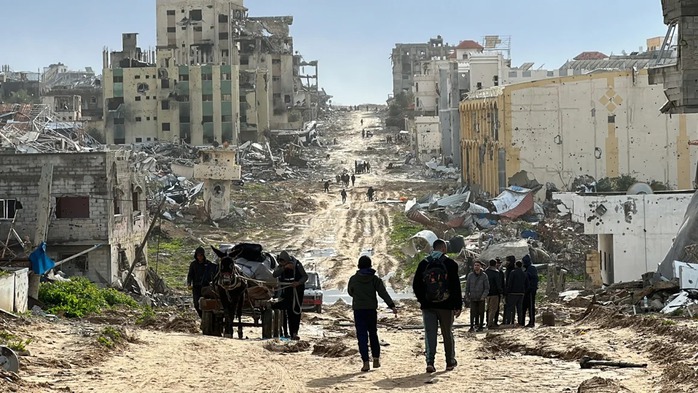 Israel tiếp tục tấn công mạnh ở miền Nam Gaza- Ảnh 1. Israel tiếp tục tấn công mạnh ở miền Nam Gaza- Ảnh 1.