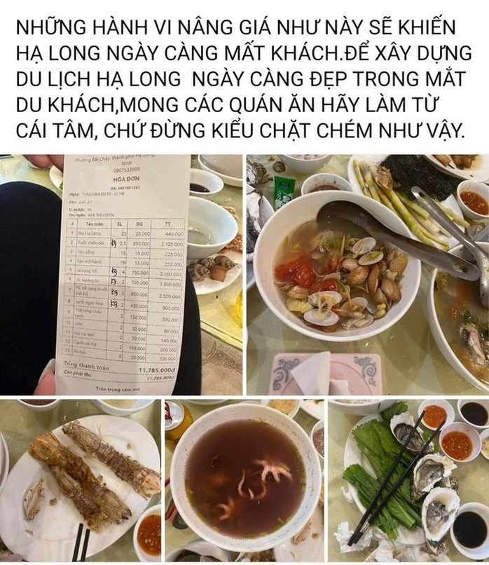 Xác minh thông tin nhà hàng ở Bãi Cháy bị du khách tố "chặt chém" ngày Tết- Ảnh 1. Xác minh thông tin nhà hàng ở Bãi Cháy bị du khách tố "chặt chém" ngày Tết- Ảnh 1.