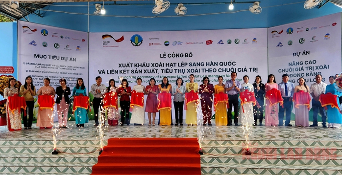 An Giang xuất khẩu lô xoài cát hạt lép đầu tiên sang Hàn Quốc- Ảnh 1.
