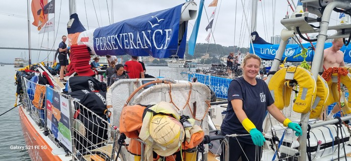 Đội Việt Nam về thứ 5 tại Giải đua thuyền buồm Clipper Race- Ảnh 5. Đội Việt Nam về thứ 5 tại Giải đua thuyền buồm Clipper Race- Ảnh 5.