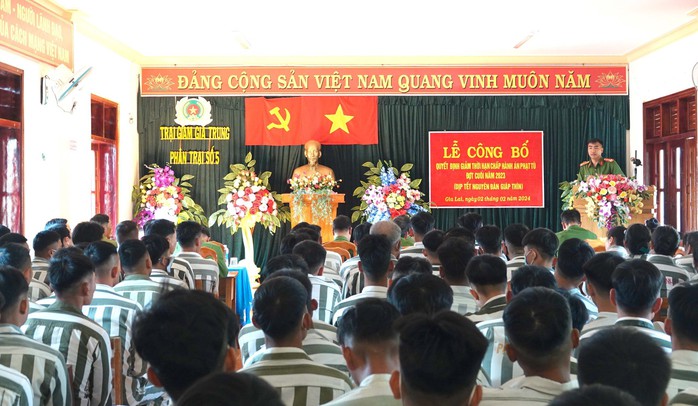 Trên 800 phạm nhân trại giam Gia Trung được ân giảm án dịp Tết- Ảnh 1. Trên 800 phạm nhân trại giam Gia Trung được ân giảm án dịp Tết- Ảnh 1.