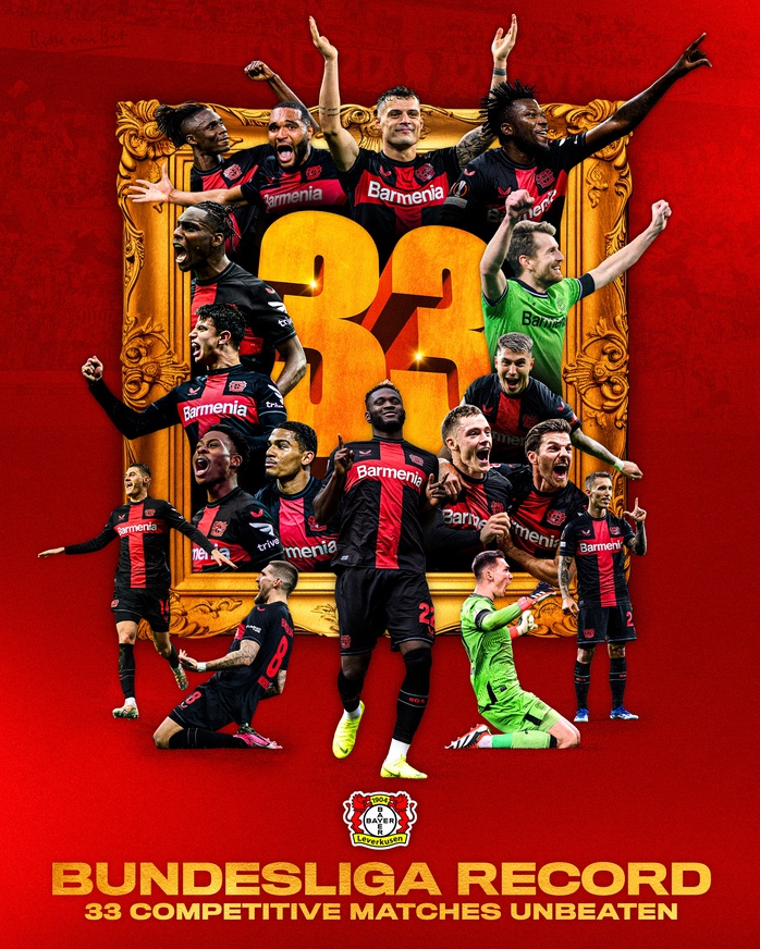 Bayer Leverkusen bắt đầu nước rút tới chức vô địch Bundesliga- Ảnh 2. Bayer Leverkusen bắt đầu nước rút tới chức vô địch Bundesliga- Ảnh 2.