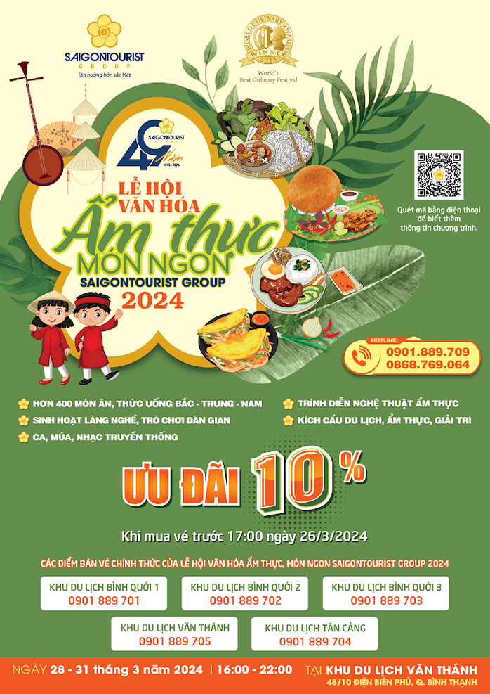Lễ hội Văn hóa Ẩm thực, Món ngon Saigontourist Group 2024- Ảnh 1. Lễ hội Văn hóa Ẩm thực, Món ngon Saigontourist Group 2024- Ảnh 1.