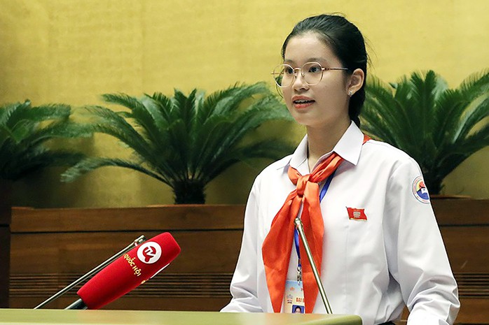 Nữ sinh lớp 9 lọt top 20 Gương mặt trẻ Việt Nam tiêu biểu năm 2023- Ảnh 1. Nữ sinh lớp 9 lọt top 20 Gương mặt trẻ Việt Nam tiêu biểu năm 2023- Ảnh 1.