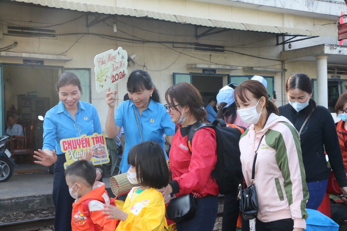 Bình Dương tiễn 1.000 công nhân về quê trên chuyến tàu miễn phí- Ảnh 11. Bình Dương tiễn 1.000 công nhân về quê trên chuyến tàu miễn phí- Ảnh 11.
