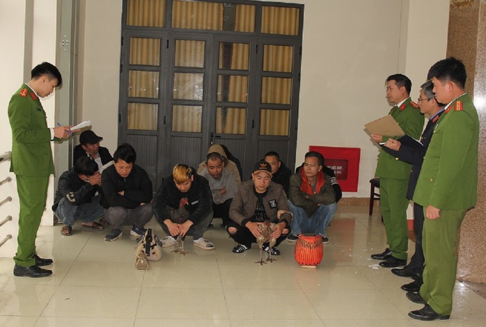 Đá gà ăn tiền những ngày cuối năm, 11 người bị bắt- Ảnh 1. Đá gà ăn tiền những ngày cuối năm, 11 người bị bắt- Ảnh 1.