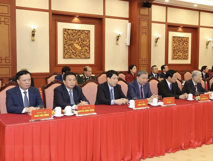 Tổng Bí thư Nguyễn Phú Trọng chúc Tết lãnh đạo, nguyên lãnh đạo Đảng, Nhà nước- Ảnh 6. Tổng Bí thư Nguyễn Phú Trọng chúc Tết lãnh đạo, nguyên lãnh đạo Đảng, Nhà nước- Ảnh 6.