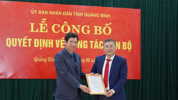 Nhân sự ở Quảng Bình: Liên tiếp bổ nhiệm nhiều lãnh đạo, cán bộ chủ chốt- Ảnh 1. Nhân sự ở Quảng Bình: Liên tiếp bổ nhiệm nhiều lãnh đạo, cán bộ chủ chốt- Ảnh 1.