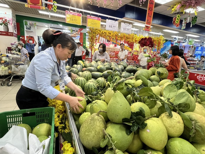 Bưởi Tết đắp chữ nổi, hình rồng gần nửa triệu đồng/cặp vẫn không có hàng bán- Ảnh 3. Bưởi Tết đắp chữ nổi, hình rồng gần nửa triệu đồng/cặp vẫn không có hàng bán- Ảnh 3.
