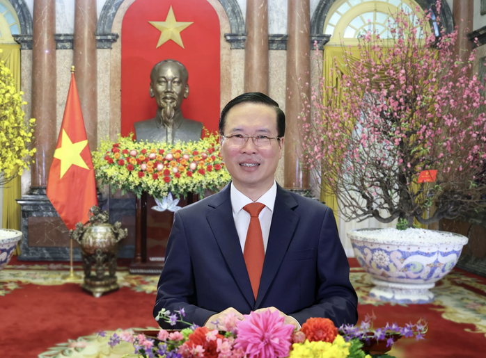 Video: Thông điệp chúc Tết Giáp Thìn 2024 của Chủ tịch nước Võ Văn Thưởng- Ảnh 1. Video: Thông điệp chúc Tết Giáp Thìn 2024 của Chủ tịch nước Võ Văn Thưởng- Ảnh 1.