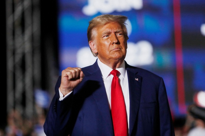 Cựu tổng thống Donald Trump tại sự kiện vận động ở Hialeah, bang Florida, hồi tháng 11-2023. Ảnh: Reuters