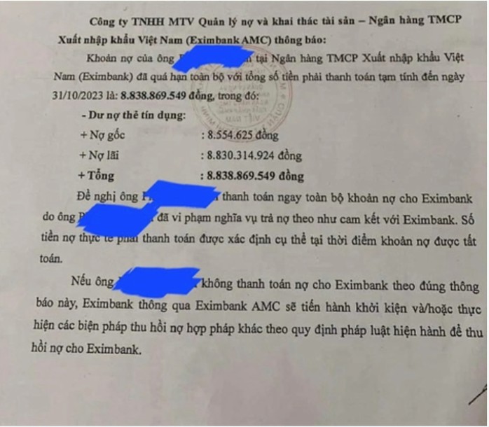 Chủ thẻ bị ngân hàng đòi nợ 8,83 tỉ đồng thuê luật sư vào cuộc- Ảnh 2. Chủ thẻ bị ngân hàng đòi nợ 8,83 tỉ đồng thuê luật sư vào cuộc- Ảnh 2.