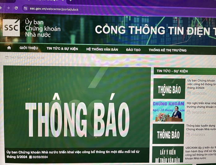 Uỷ ban chứng khoán ra quy định mới về công bố thông tin - Ảnh 1. Uỷ ban chứng khoán ra quy định mới về công bố thông tin - Ảnh 1.