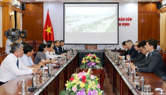 Bình Định tổ chức giải thi đấu Quốc tế Teqball đầu tiên tại Việt Nam- Ảnh 1. Bình Định tổ chức giải thi đấu Quốc tế Teqball đầu tiên tại Việt Nam- Ảnh 1.
