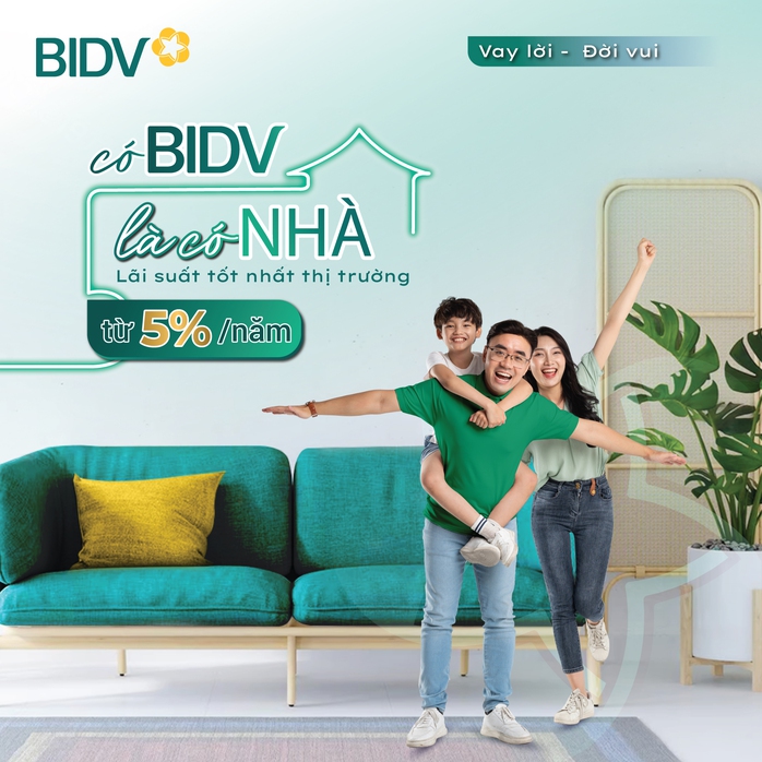 Vay mua nhà lãi suất từ 5%/năm tại BIDV- Ảnh 1. Vay mua nhà lãi suất từ 5%/năm tại BIDV- Ảnh 1.