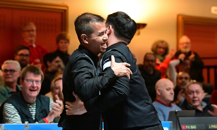 Trần Quyết Chiến - Bao Phương Vinh vô địch billiards carom 3 băng đồng đội thế giới- Ảnh 9. Trần Quyết Chiến - Bao Phương Vinh vô địch billiards carom 3 băng đồng đội thế giới- Ảnh 9.