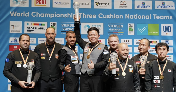 Trần Quyết Chiến - Bao Phương Vinh vô địch billiards carom 3 băng đồng đội thế giới- Ảnh 10. Trần Quyết Chiến - Bao Phương Vinh vô địch billiards carom 3 băng đồng đội thế giới- Ảnh 10.