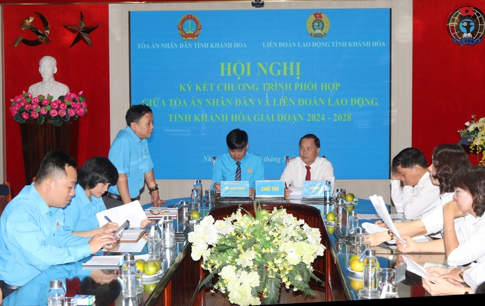 Khánh Hoà: Công đoàn phối hợp với toà án bảo vệ người lao động- Ảnh 1. Khánh Hoà: Công đoàn phối hợp với toà án bảo vệ người lao động- Ảnh 1.