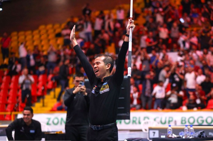 Billiards World Cup: Trần Quyết Chiến lần thứ 3 vô địch- Ảnh 1. Billiards World Cup: Trần Quyết Chiến lần thứ 3 vô địch- Ảnh 1.