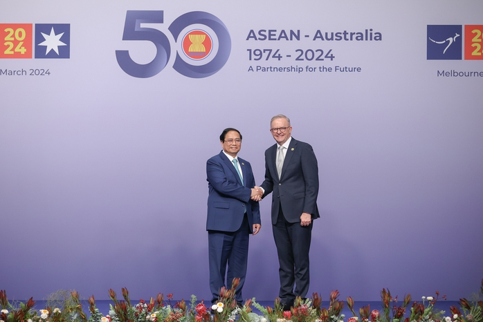 Cận cảnh lễ đón Thủ tướng và các Trưởng đoàn tham dự Hội nghị Cấp cao ASEAN - Úc- Ảnh 1. Cận cảnh lễ đón Thủ tướng và các Trưởng đoàn tham dự Hội nghị Cấp cao ASEAN - Úc- Ảnh 1.