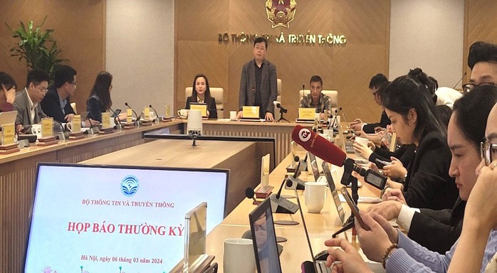 Thứ trưởng Bộ Thông tin và Truyền thông Nguyễn Thanh Lâm chủ trì họp báo Thứ trưởng Bộ Thông tin và Truyền thông Nguyễn Thanh Lâm chủ trì họp báo