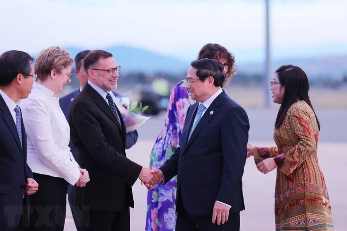 Thủ tướng Phạm Minh Chính và Phu nhân tới Canberra, bắt đầu thăm Úc- Ảnh 2. Thủ tướng Phạm Minh Chính và Phu nhân tới Canberra, bắt đầu thăm Úc- Ảnh 2.
