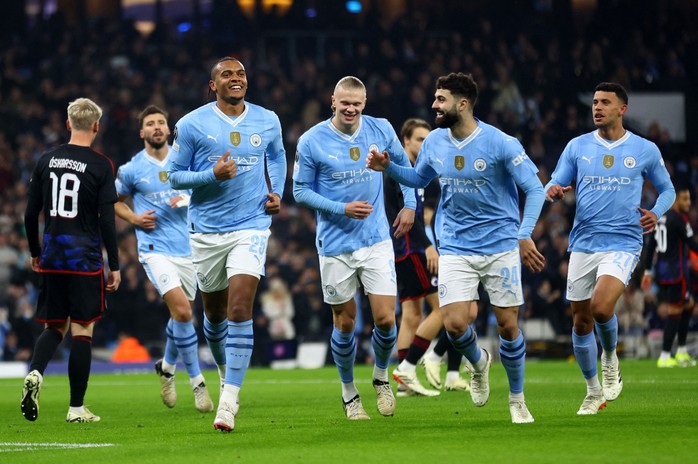 Man City vượt trội mọi đối thủ trên đường vào tứ kết giải đấu Ảnh: REUTERS Man City vượt trội mọi đối thủ trên đường vào tứ kết giải đấu Ảnh: REUTERS