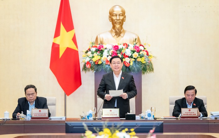 Chủ tịch Quốc hội Vương Đình Huệ phát biểu khai mạc