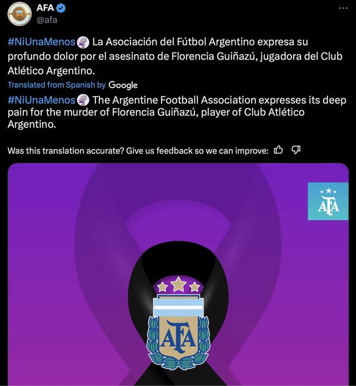 Nữ cầu thủ Argentina bị chồng sát hại sau ly hôn- Ảnh 1. Nữ cầu thủ Argentina bị chồng sát hại sau ly hôn- Ảnh 1.