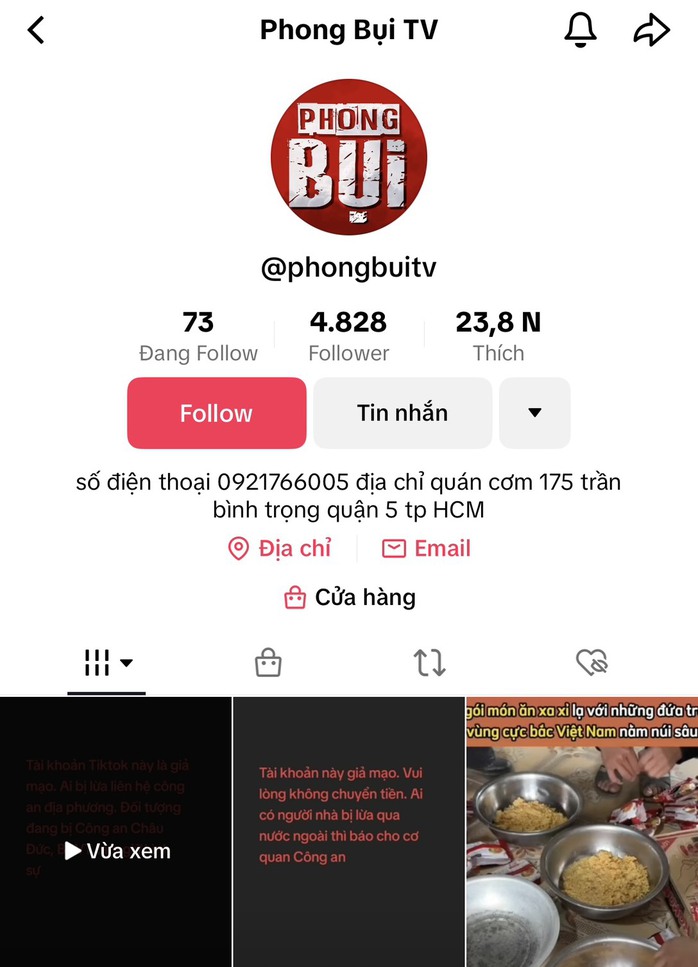 Chủ kênh Phong Bụi TV lên tiếng sau khi công an bắt kẻ lừa đảo- Ảnh 1. Chủ kênh Phong Bụi TV lên tiếng sau khi công an bắt kẻ lừa đảo- Ảnh 1.
