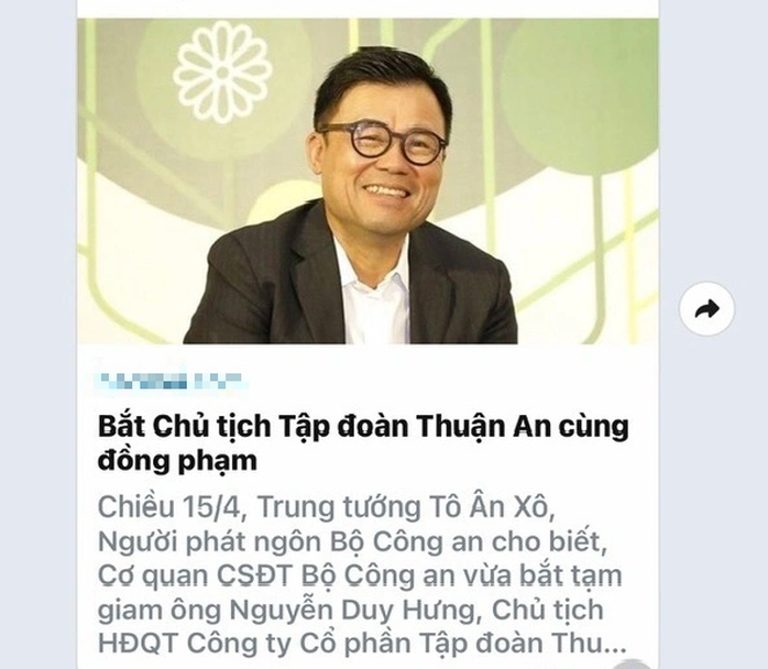 Chủ tịch SSI Nguyễn Duy Hưng lên tiếng vì bị nhầm ảnh với chủ tịch Tập đoàn Thuận An- Ảnh 1. Chủ tịch SSI Nguyễn Duy Hưng lên tiếng vì bị nhầm ảnh với chủ tịch Tập đoàn Thuận An- Ảnh 1.