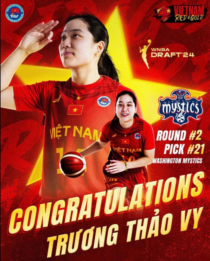 Trương Thảo Vy tạo cột mốc lịch sử cho bóng rổ Việt Nam- Ảnh 1. Trương Thảo Vy tạo cột mốc lịch sử cho bóng rổ Việt Nam- Ảnh 1.
