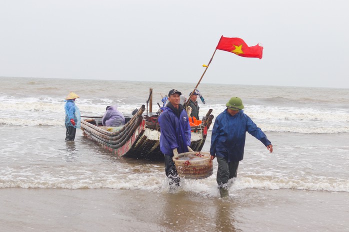 Vớt "vàng trắng" trên biển, ngư dân Thanh Hóa kiếm tiền triệu mỗi ngày- Ảnh 1.