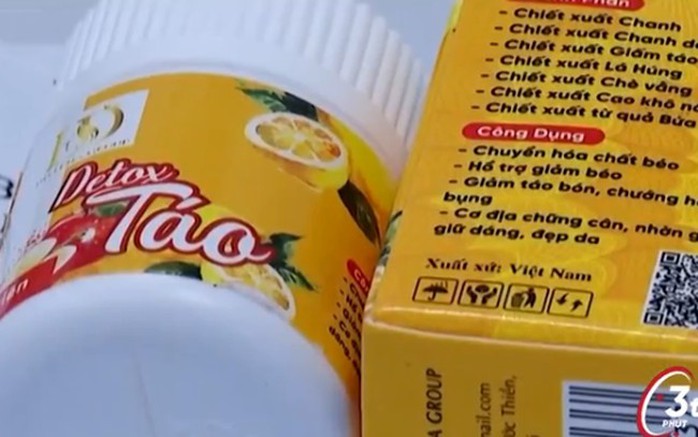 Sản phẩm Detox Táo hỗ trợ giảm cân chứa chất cấm
- Ảnh 2. Sản phẩm Detox Táo hỗ trợ giảm cân chứa chất cấm
- Ảnh 2.
